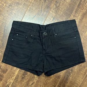 Black Jean Shorts NWT